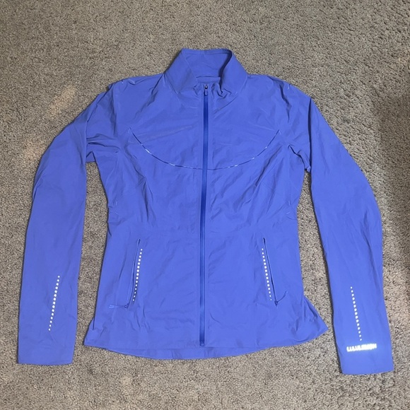 Lululemon Fast and Free Windbreaker SpeedWeave Jacket Charged Indigo 10 - Picture 3 of 9